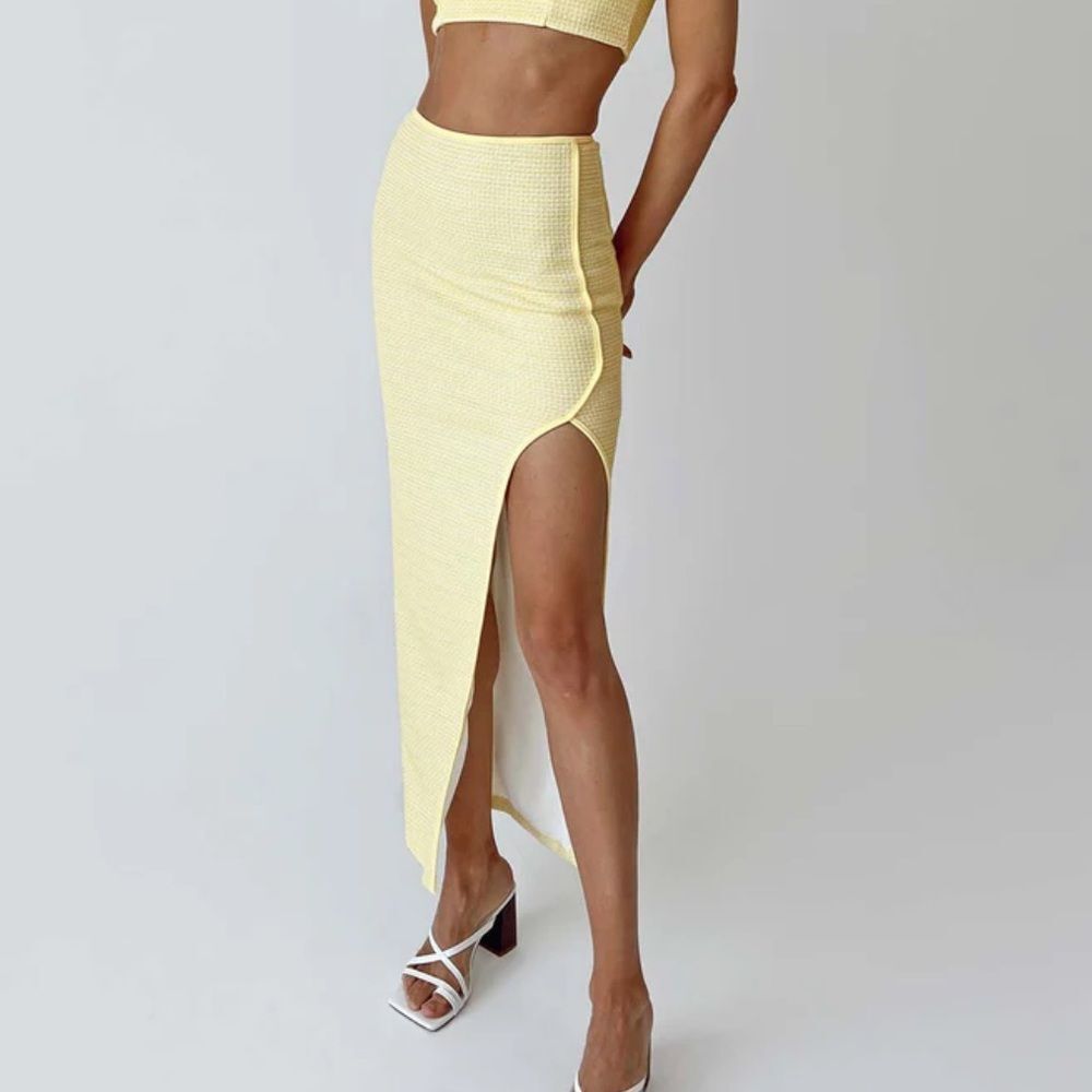 Princess Polly Ellyana Yellow Midi Skirt